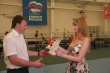 Сегодня мэр города Евгений Пергун побывал на тренировке юных спортсменок клуба по художественной гимнастике «Созвездие»