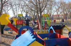 Открытие детской площадки по улице Пурыхина 